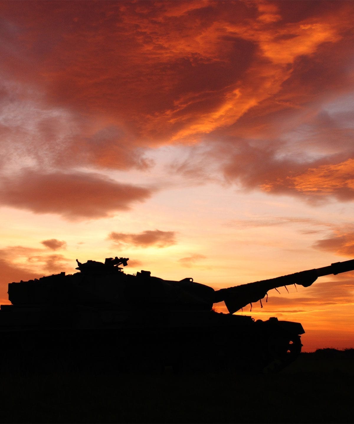 Tank with sunset showing the instruments AGI sell