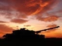 Tank with sunset showing the instruments AGI sell