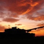 Tank with sunset showing the instruments AGI sell