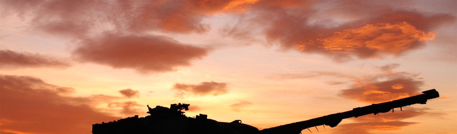 Tank with sunset showing the instruments AGI sell