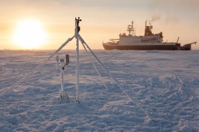 Showing the MOSAiC expedition in the Arctic