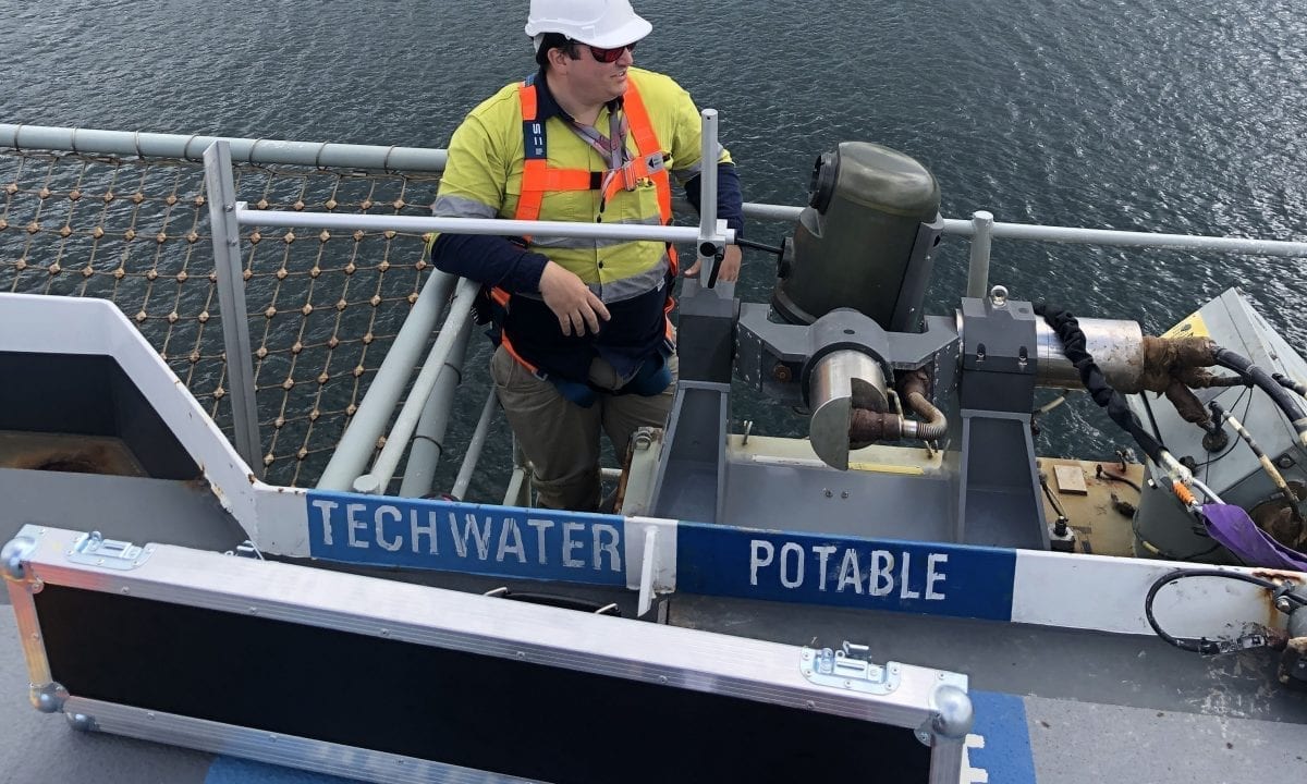 Owen International technical support agent carrying out work